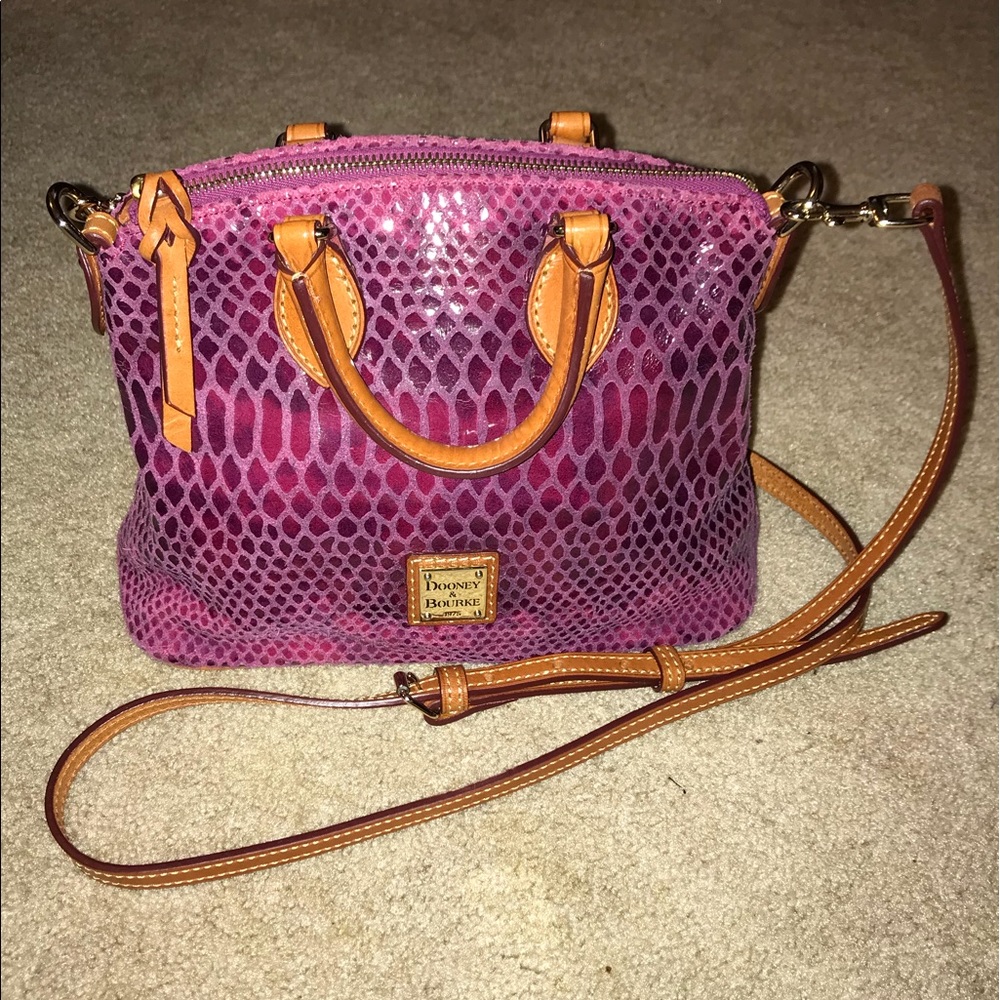 Dooney & Bourke Snake In Fuschia